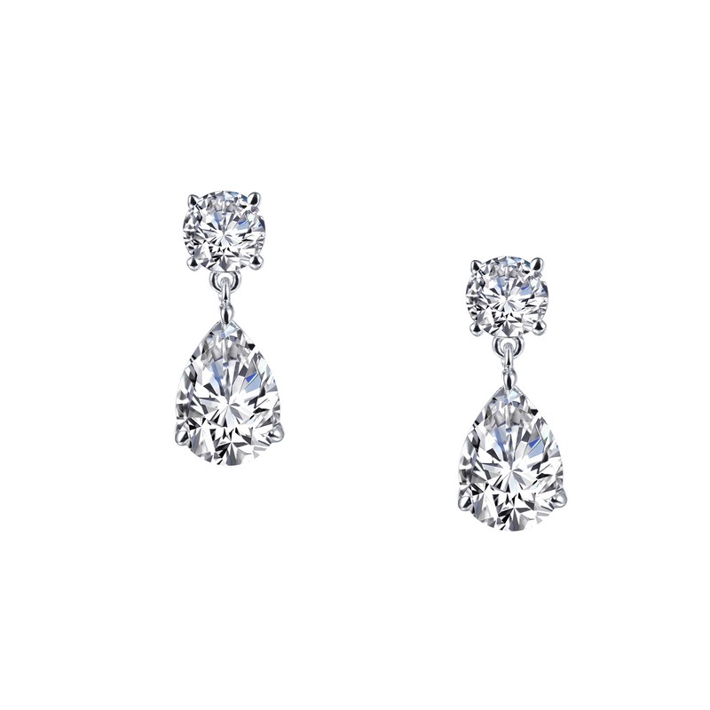 Lafonn Pear-Shaped Drop Simulated Diamond Earrings - So Sweet Jewelers